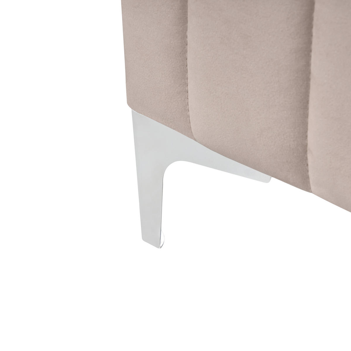 BETT mit Lattenrost 120/200 cm Taupe Lunan - Taupe, Textil (120/200cm) - Beliani