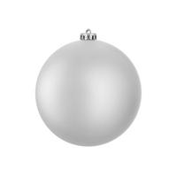 CHRISTBAUMKUGEL rund silber matt 15 cm - Silberfarben, Kunststoff (25/25/25cm) - LAALU