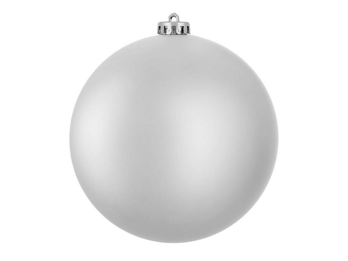CHRISTBAUMKUGEL rund silber matt 15 cm - Silberfarben, Kunststoff (25/25/25cm) - LAALU