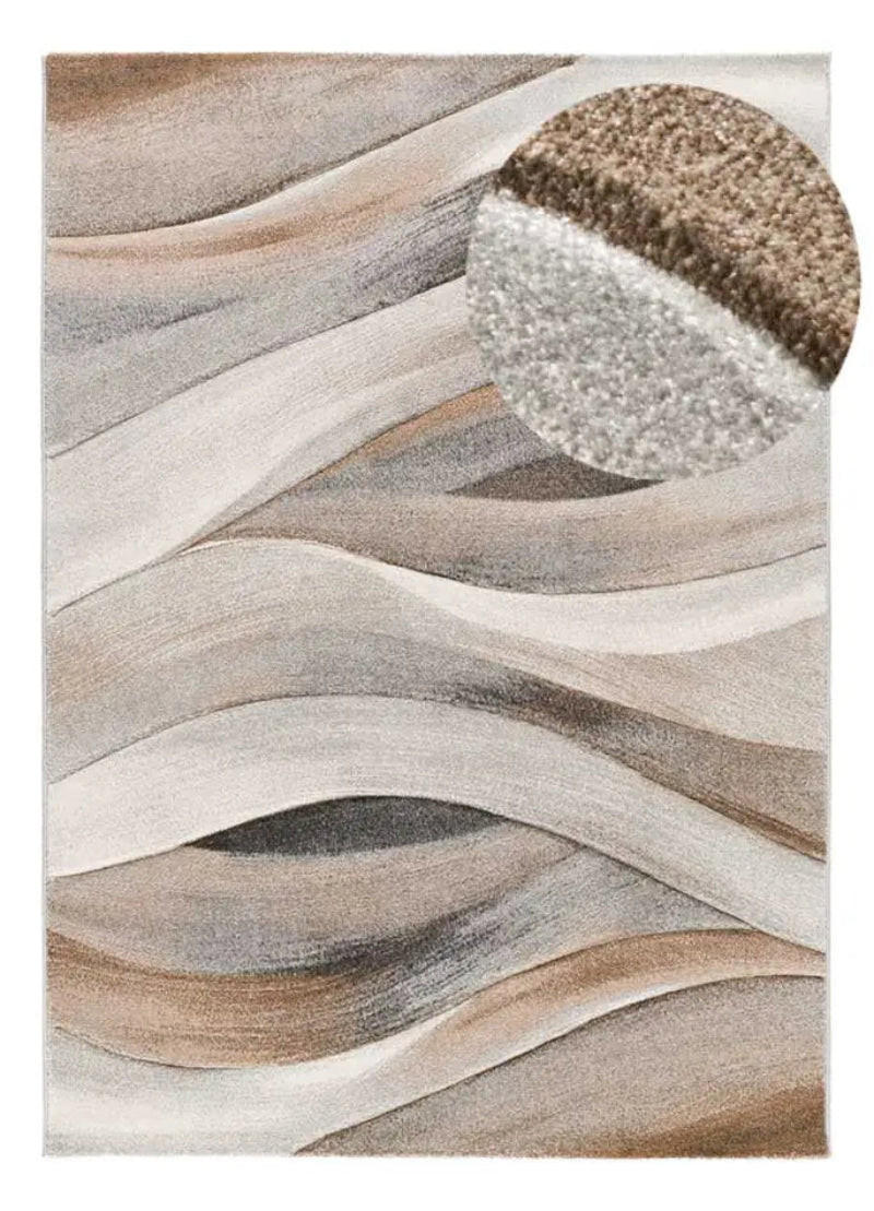 KURZFLORTEPPICH Beige / Braun Badet 200/290 cm - Beige/Braun, Naturmaterialien/Textil (200/290cm) - Atticgo