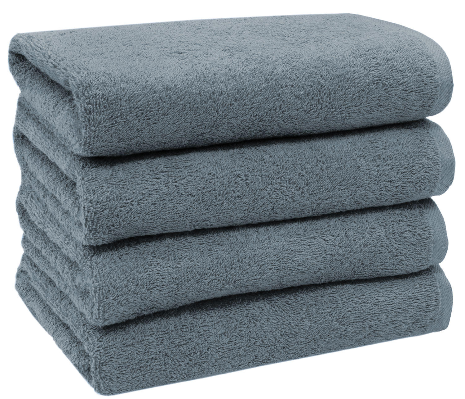 HANDTÜCHER, 4er-Set, 50x100 cm, 100% Baumwolle, Grau - Grau, Textil (50/100cm) - Zollner