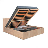 BETTKASTEN MADRID mit Lattenrost/ Bett 160x200 - Eiche gebleicht Dekor - Eichefarben, Holz/Holzwerkstoff (160/200cm) - Weber Industries