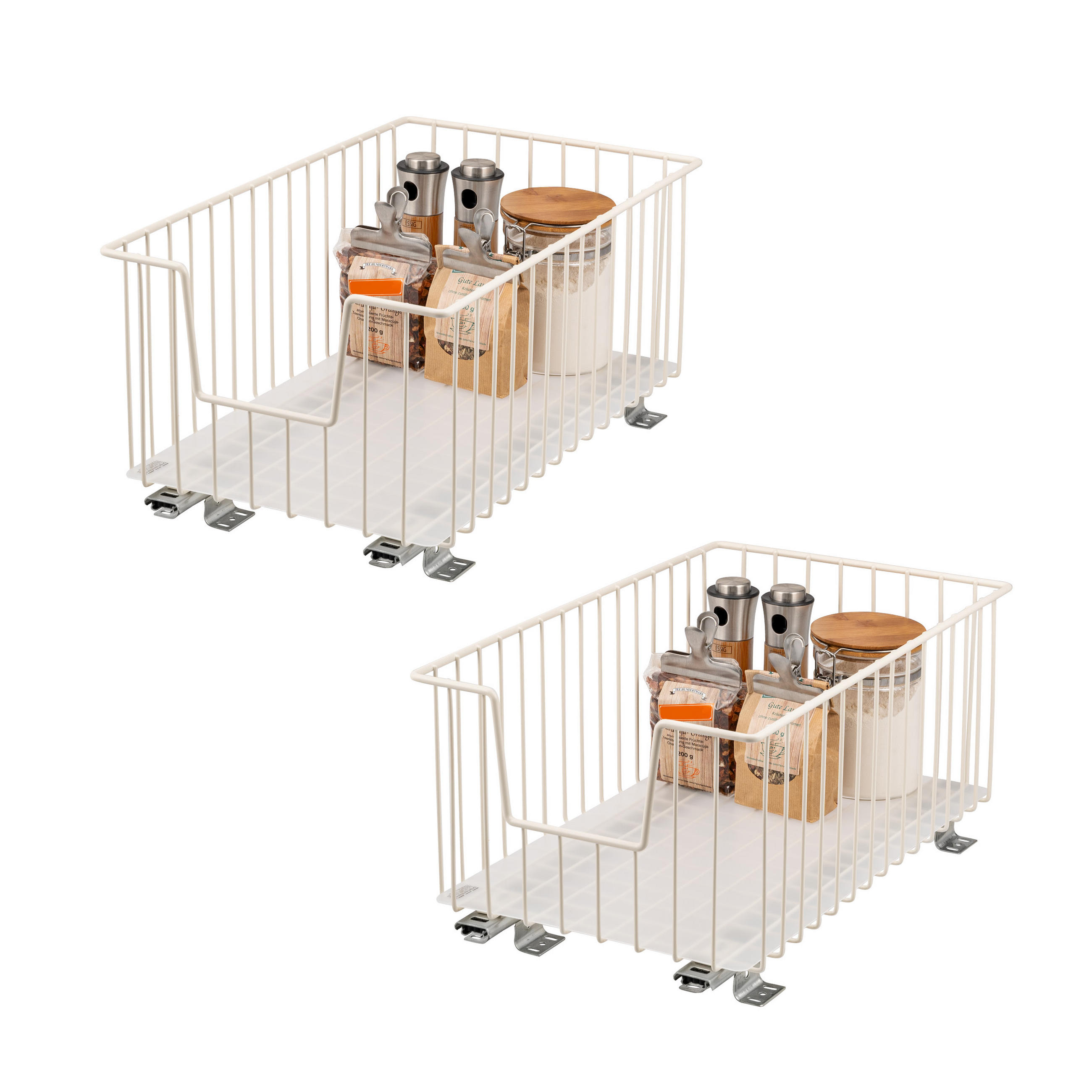 bremermann Schrank-Korbauszug Creme 30x23x50.5 cm