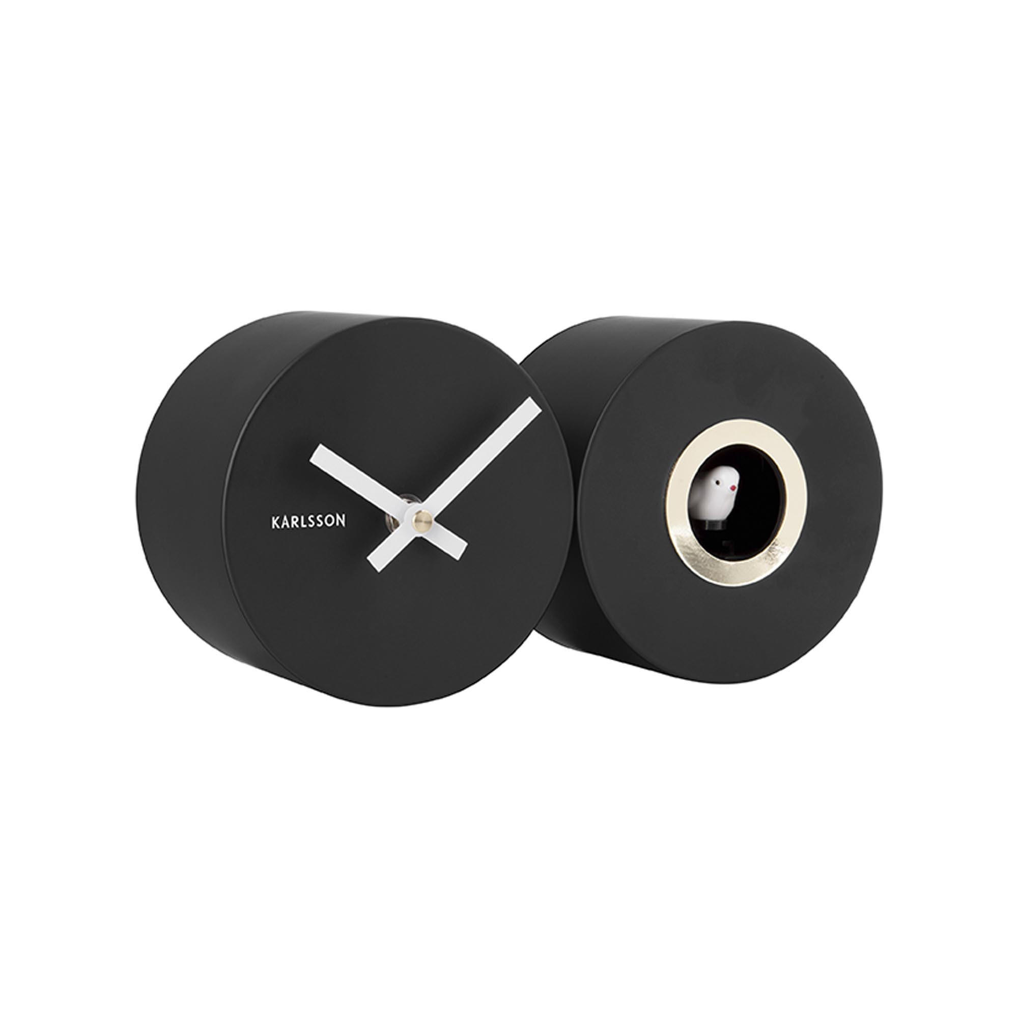 WANDUHR Duo Cuckoo 7.2/26/13 cm - Schwarz, Metall (26/13/7.2cm) - Karlsson