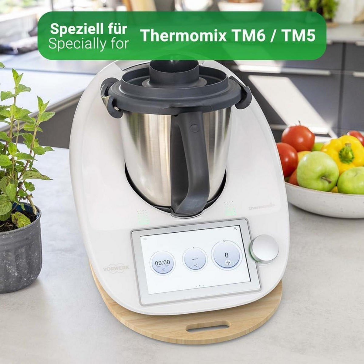 GLEITBRETT für Thermomix TM6 TM5 Holz - Multicolor, Holz (30/2/35cm)