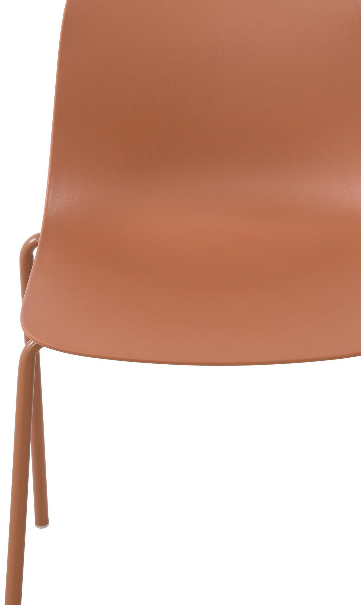 STAPELSTUHL Kunststoff terracotta - Terra cotta, Kunststoff/Metall (51/85/53cm) - CLP