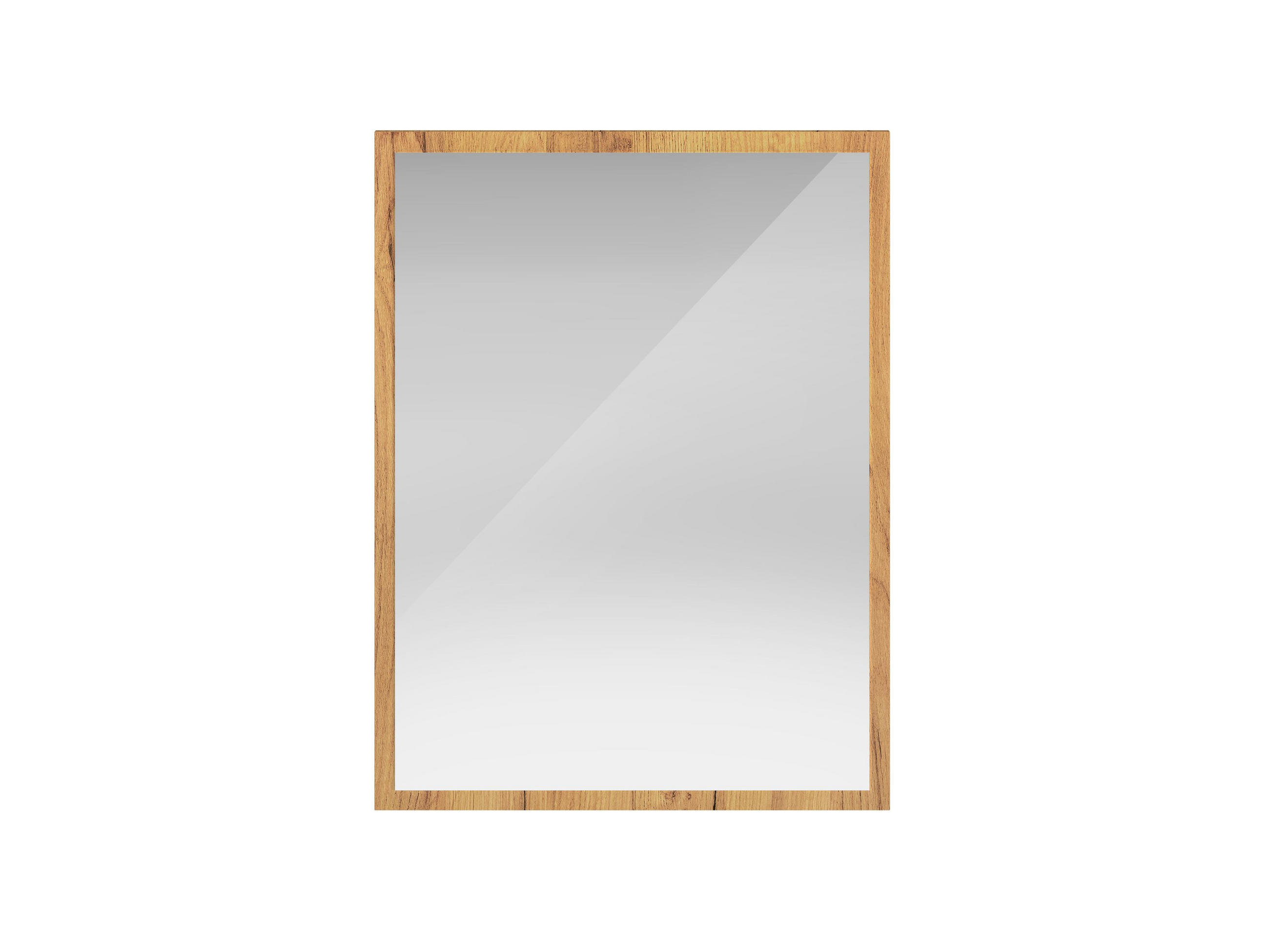 SPIEGEL Vasco Gold Craft Eiche 50 / 2 / 66cm - Braun, Holzwerkstoff (50/82/2cm) - Feldmann-Wohnen