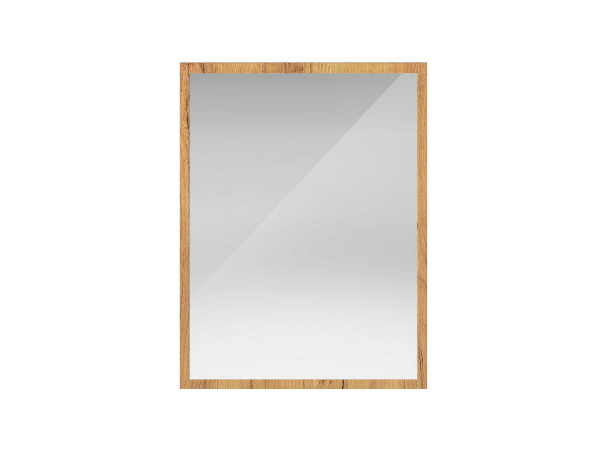 SPIEGEL Vasco Gold Craft Eiche 50 / 2 / 66cm - Braun, Holzwerkstoff (50/82/2cm) - Feldmann-Wohnen