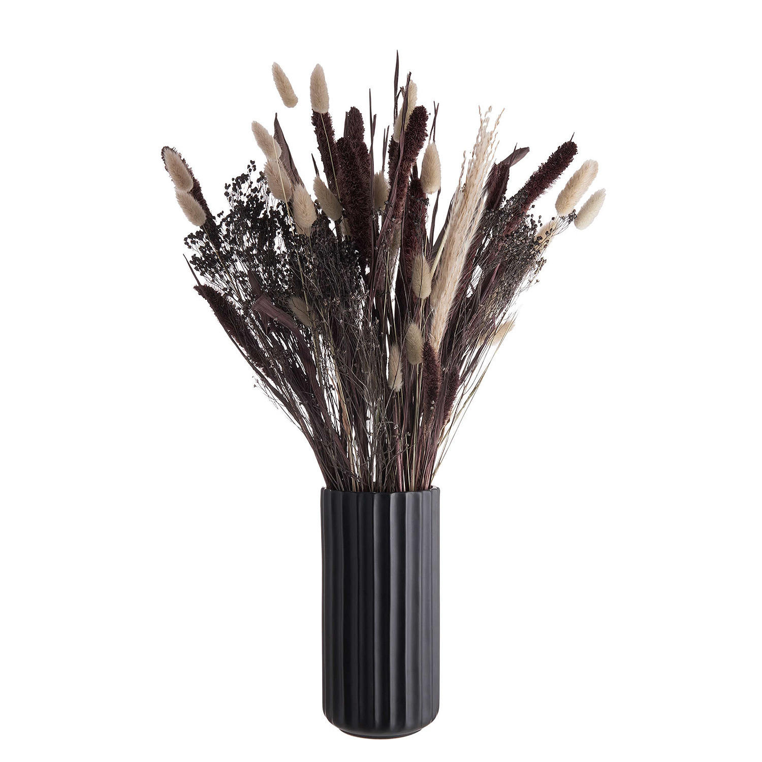 VASE Liv - Schwarz, Keramik (23cm) - BUTLERS