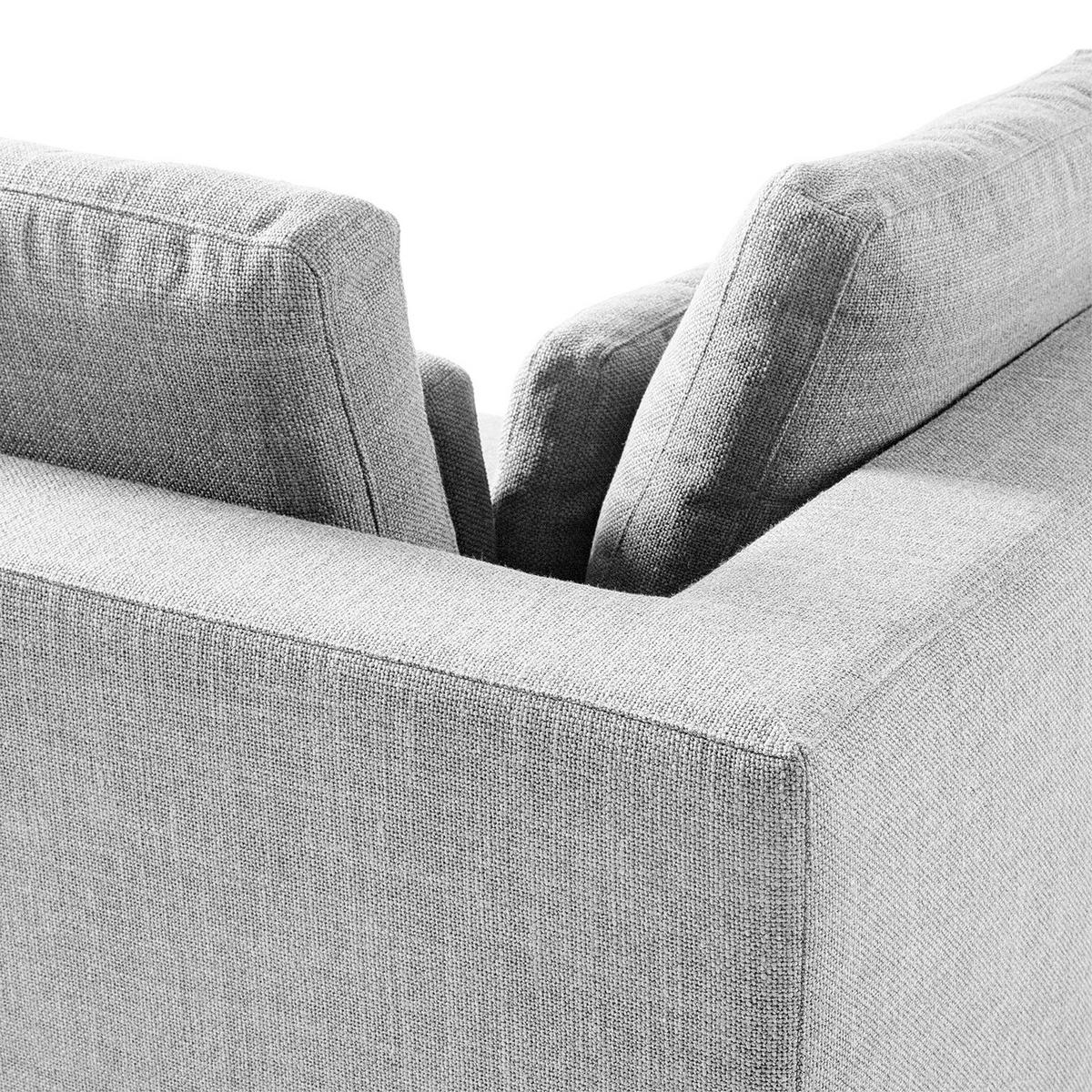 MODULECKE - Hellgrau, Textil (112/80/112cm) - home24