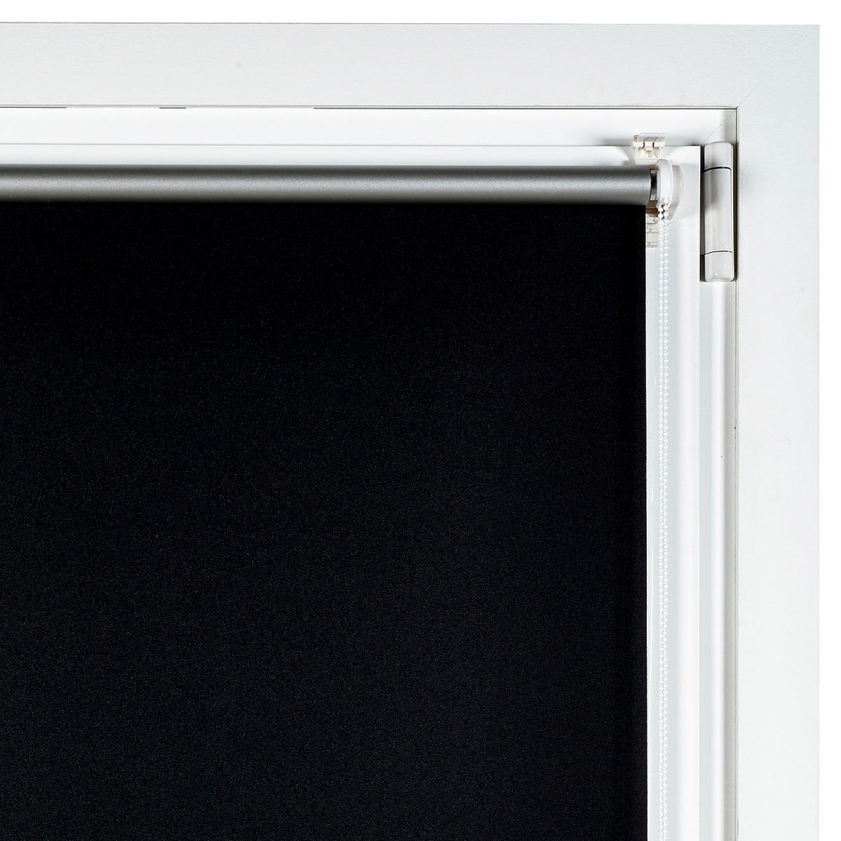 VERDUNKELUNGSROLLO Schwarz, 45 cm x 180 cm 120 cm x 180 cm - Schwarz, Kunststoff (120/180cm) - STORESDECO