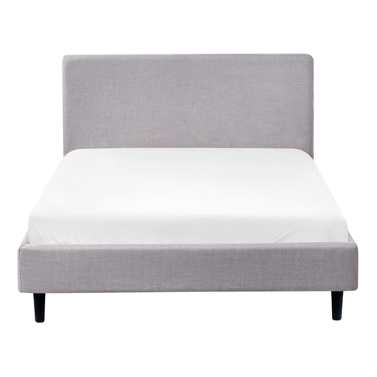 BETT mit Lattenrost 120/200 cm Grau Fitou - Braun/Grau, Textil (120/200cm) - Beliani