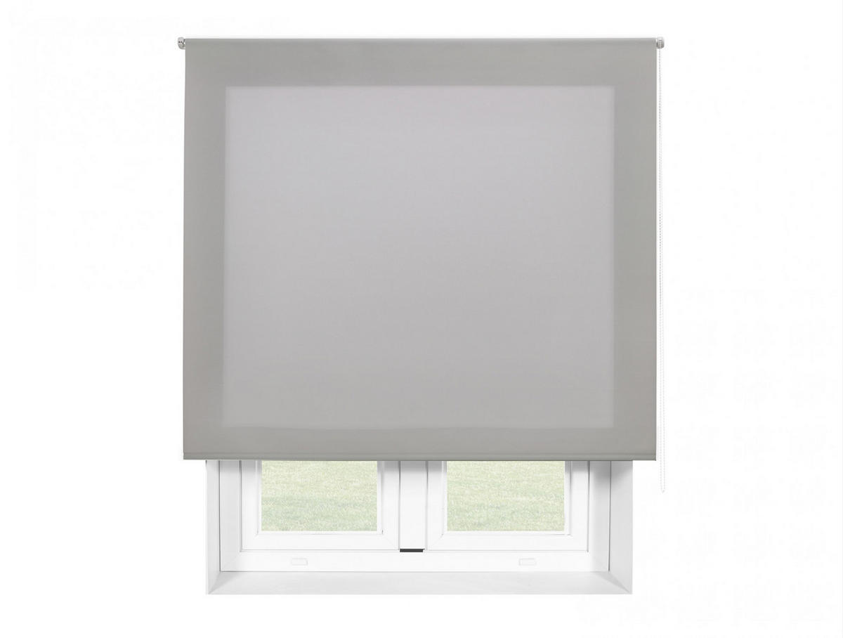 ROLLO Polyester Transluzent Silber 100x175 - Silberfarben, Textil (100/175/1cm) - Purline