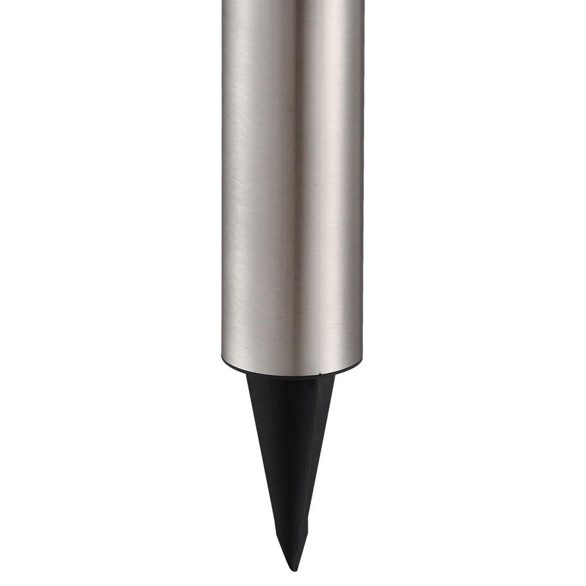 LED AUSSENLEUCHTE Edelstahl Silber 4er Set - Silberfarben, Metall (6.3/6.3/28cm) - Globo Lighting