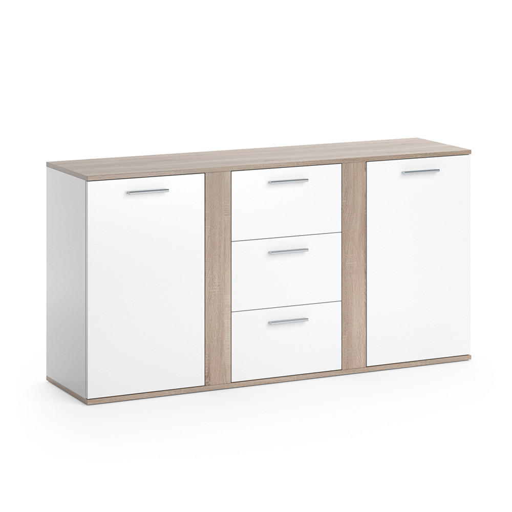 KOMMODE Novelli Sonoma 155 x 80 cm mit Schubladen - Sonoma Eiche, Holzwerkstoff (40/80/155cm) - Vicco