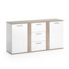 KOMMODE Novelli Sonoma 155 x 80 cm mit Schubladen - Sonoma Eiche, Holzwerkstoff (40/80/155cm) - Vicco