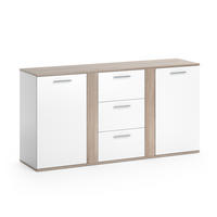 KOMMODE Novelli Sonoma 155 x 80 cm mit Schubladen - Sonoma Eiche, Holzwerkstoff (40/80/155cm) - Vicco