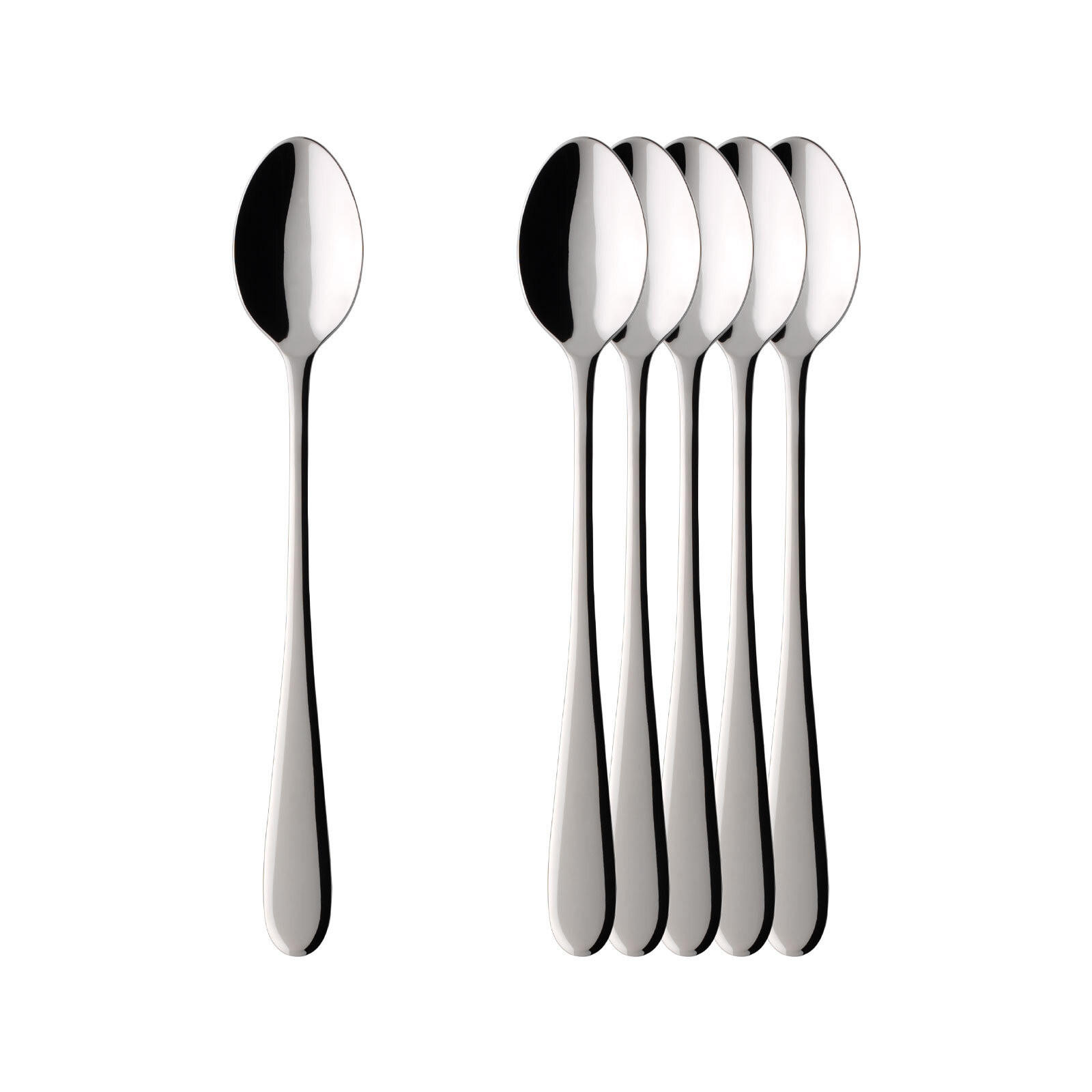 LATTE-MACCHIATO-LÖFFEL Oscar edelstahl 18,1 cm 6er Set - Silberfarben, Metall - Villeroy & Boch