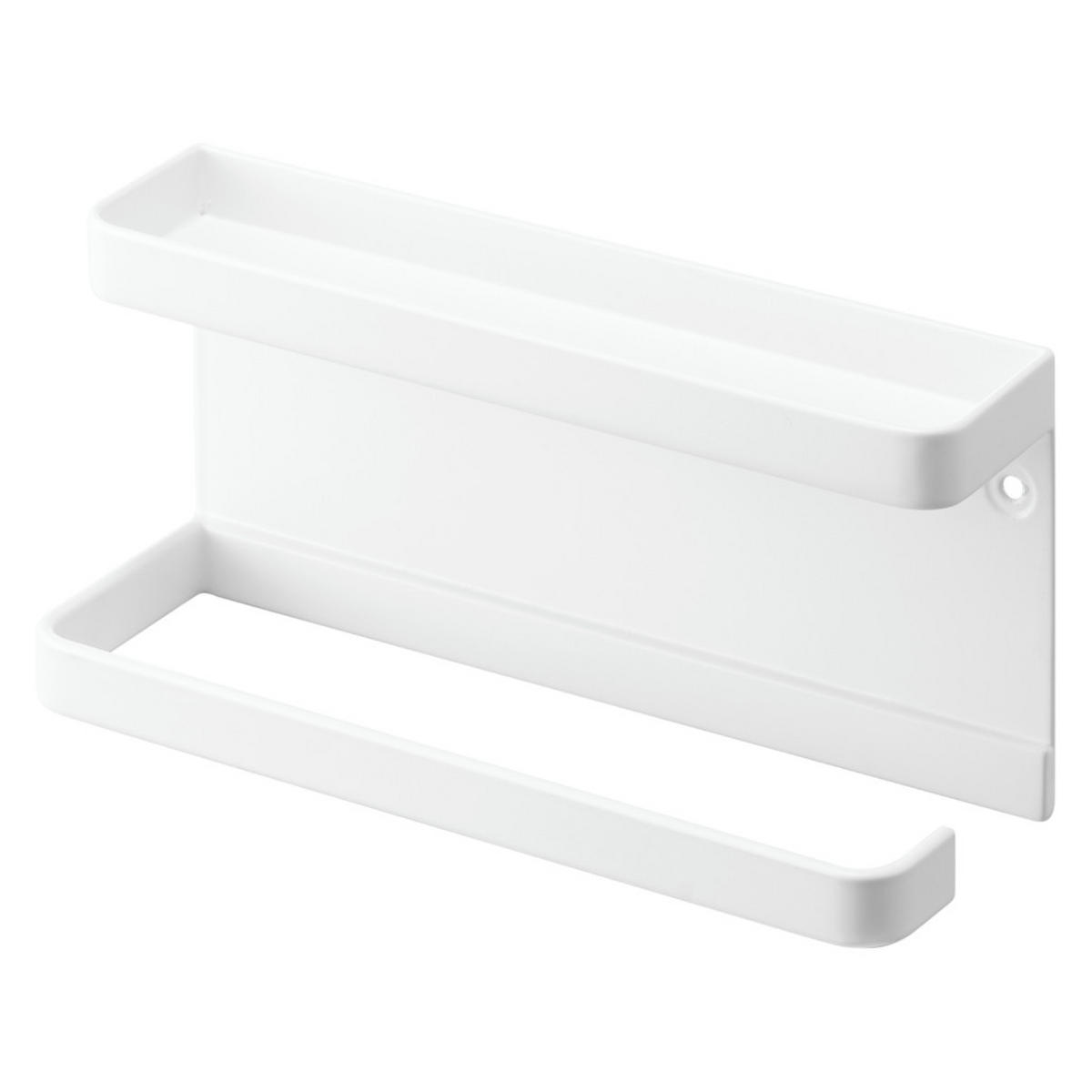 WANDSCHIRMHALTER Smart 6693 Weiß Metall 9.5/20/6.5 cm - Weiß, Metall (20/9.5/6.5cm) - Yamazaki