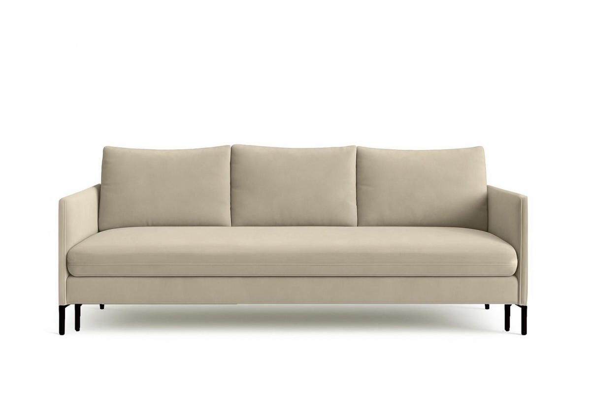 SCHLAFSOFA Belis in Beige - Beige, Holzwerkstoff/Textil (216/95/100cm) - Bettso