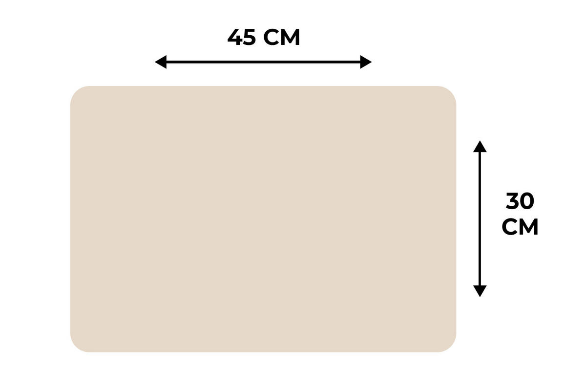 PLATZSETS 6er-Set Beige - Unifarben 45x30 cm Tischset - Beige, Kunststoff (0.3/45/30cm) - MuchoWow