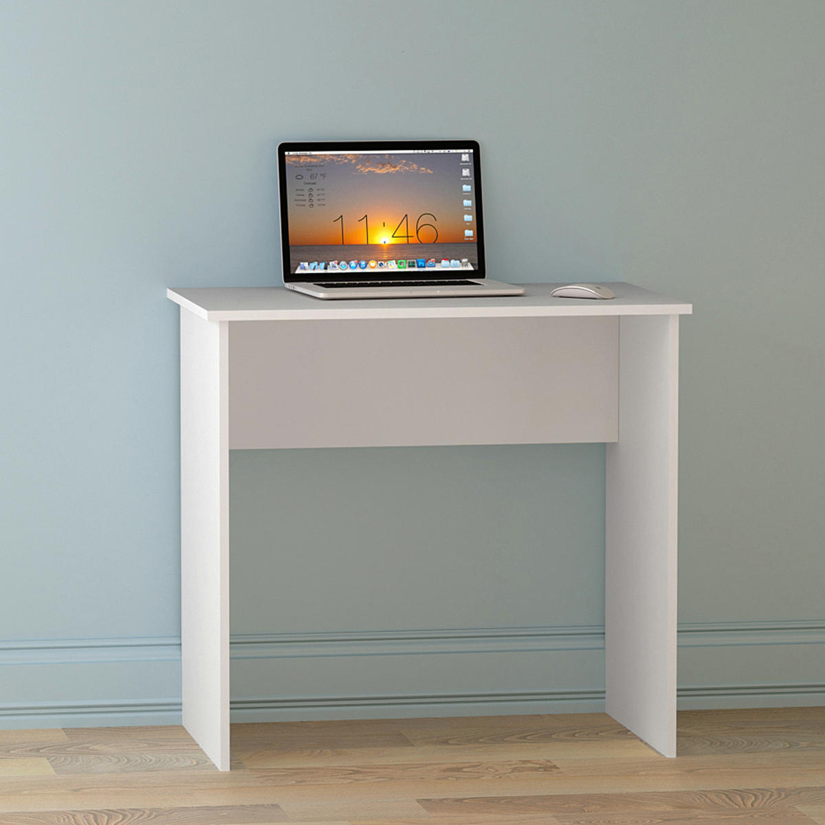 SCHREIBTISCH ULVIK BRK1 Weiß - Weiß, Holzwerkstoff/Kunststoff (50/80/75cm) - Komodee