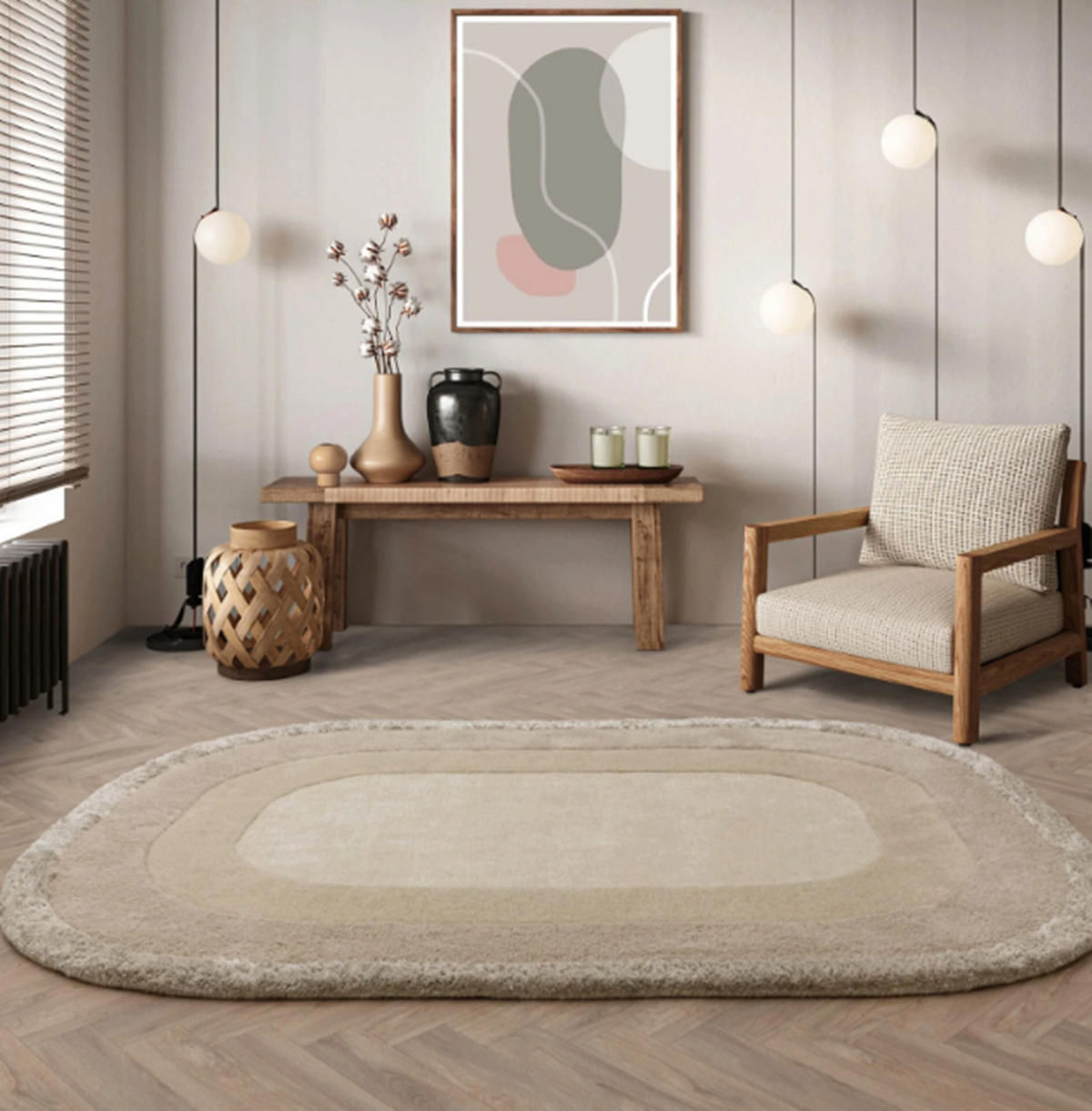 TEPPICH handgetuftet RINGO Beige 200 x 290 cm - Beige, Naturmaterialien (200/290cm) - Novatrend