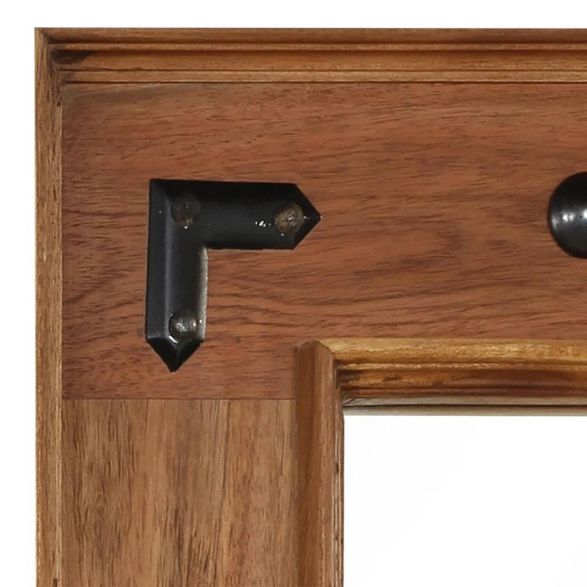 SPIEGEL Akazienholz Massiv 50x50 cm - Braun, Holz (50/50/1cm) - furnicato