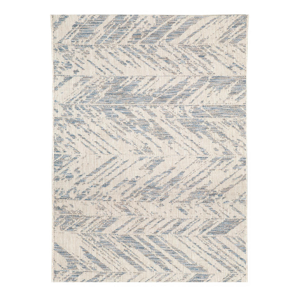 OUTDOOR-TEPPICH Evora stahlgrau 120 x 170 cm - Edelstahlfarben, Textil (170/120cm) - Vivaraise