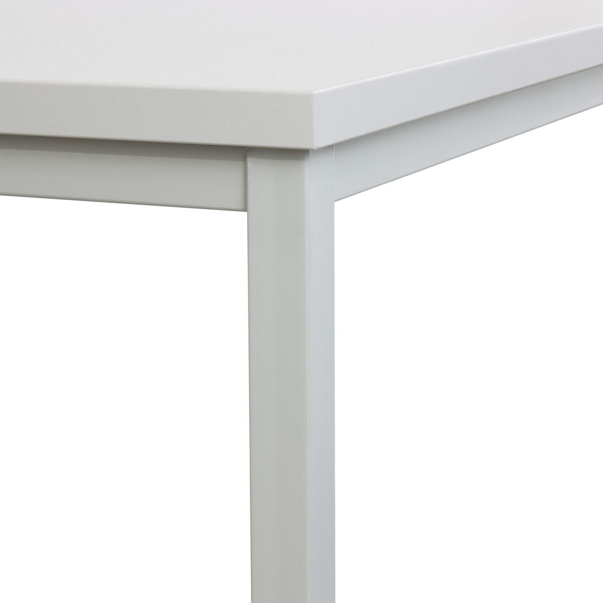 BÜROTISCH Arctic Wolf Quadratisch 75x80x80cm Lichtgrau - Grau, Holz/Kunststoff (80/80/75cm) - PROREGAL