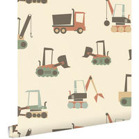TAPETE Fahrzeuge 50 x 900 cm - Beige, Papier (50/0.1cm) - ESTAhome