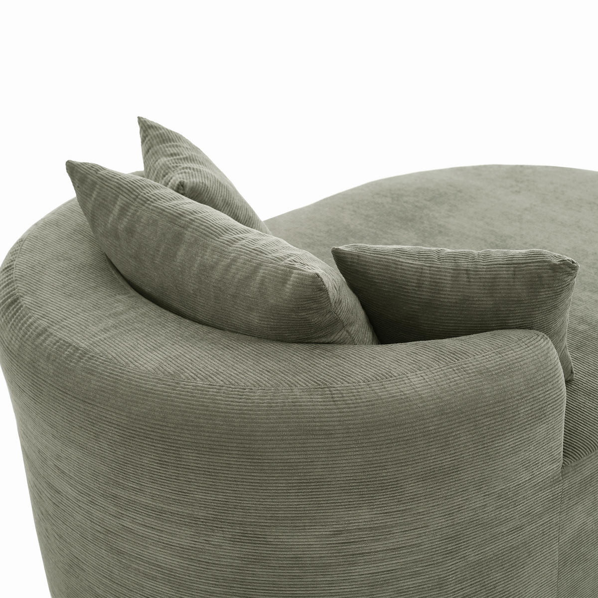 XXL-SESSEL montagefrei mit 122 cm Sitztiefe, DE-42520, Grün - Grün, Textil (170/83/112.5cm) - ComfortXL