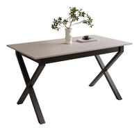 ESSTISCH ARTON II ausziehbarer Tisch 140-195 cm für 6-8 Personen - Beige/Schwarz, Holzwerkstoff/Metall (140/80/77cm) - Lookway