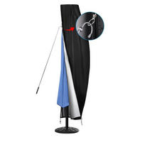 SONNENSCHIRMHÜLLE 420D wasserdicht für 3.4m-4m Gartenschirm - Schwarz, Textil (43/279/279cm)