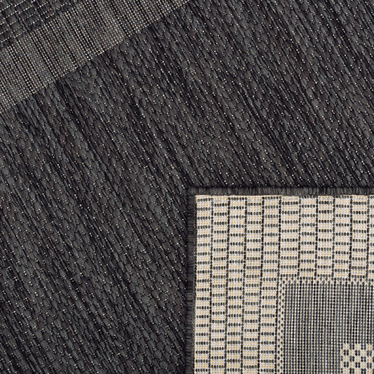 OUTDOORTEPPICH 200/200 cm Roma 272 - Anthrazit, Textil (200/200cm) - Paco Home