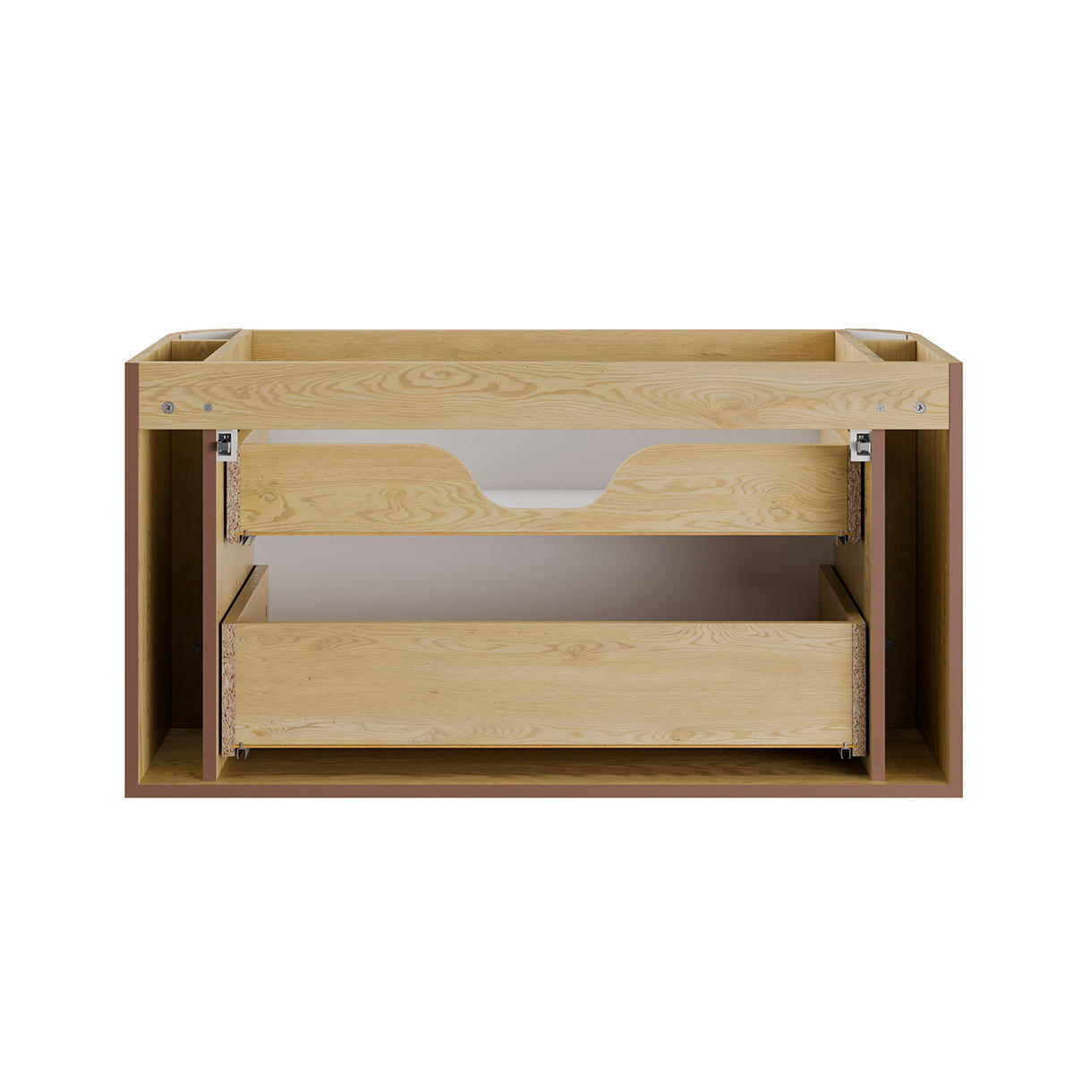 WASCHTISCH 100cm Mila Helle Eiche - Braun, Holzwerkstoff (100/52/46cm) - Petits-meubles