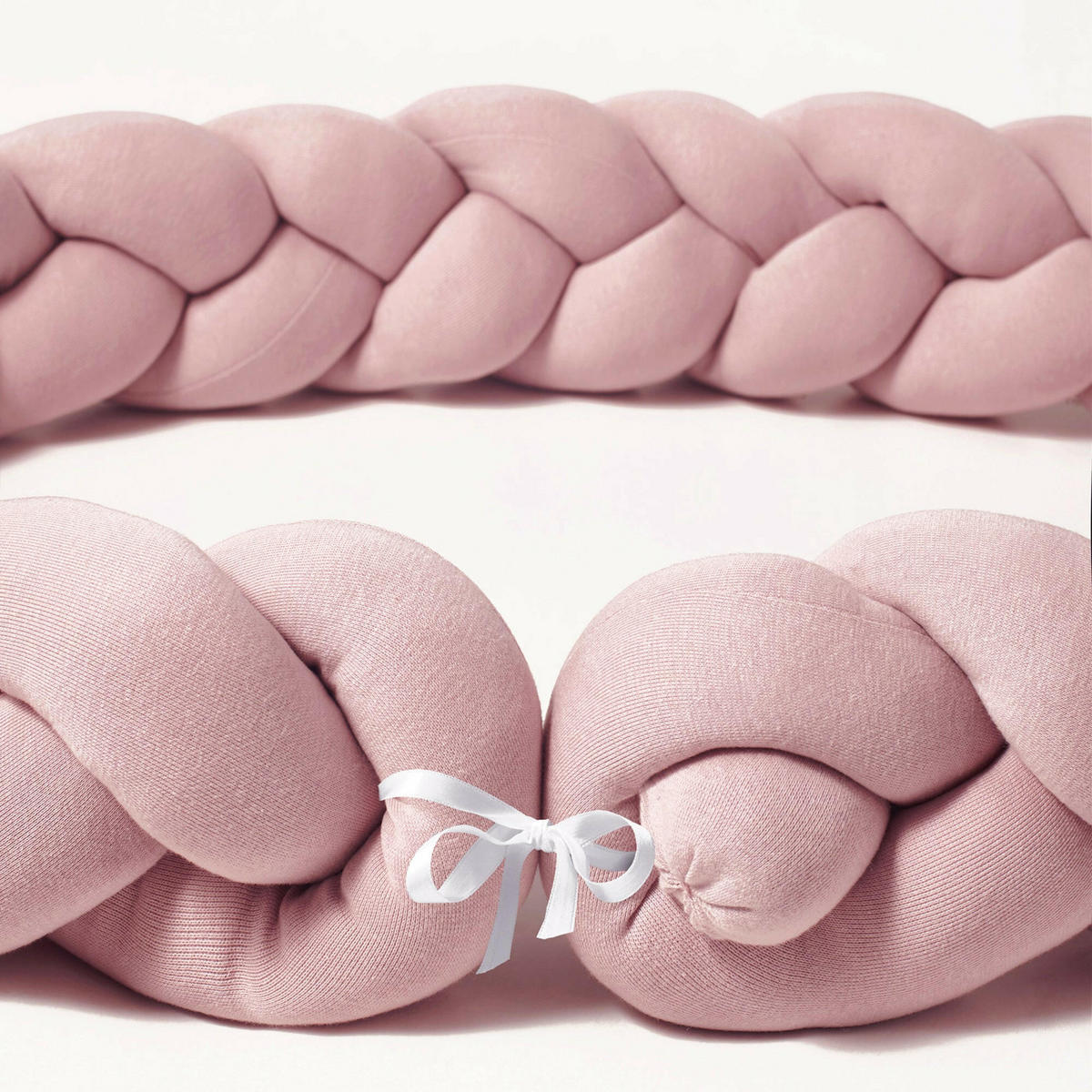 BETTSCHLANGE geflochten Rosa Jersey - Rosa, Textil (16/200cm) - nordic coast company