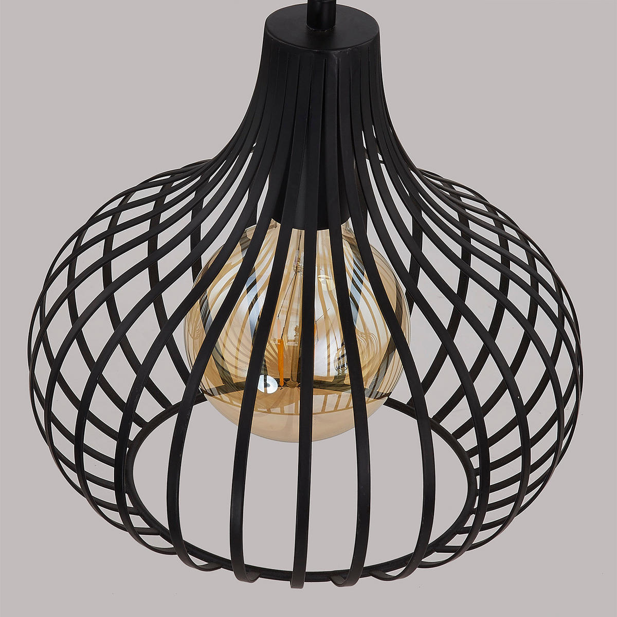 PENDELLEUCHTE - Eisen - 3-flammig - Schwarz, Metall (28/100/178cm) - home24