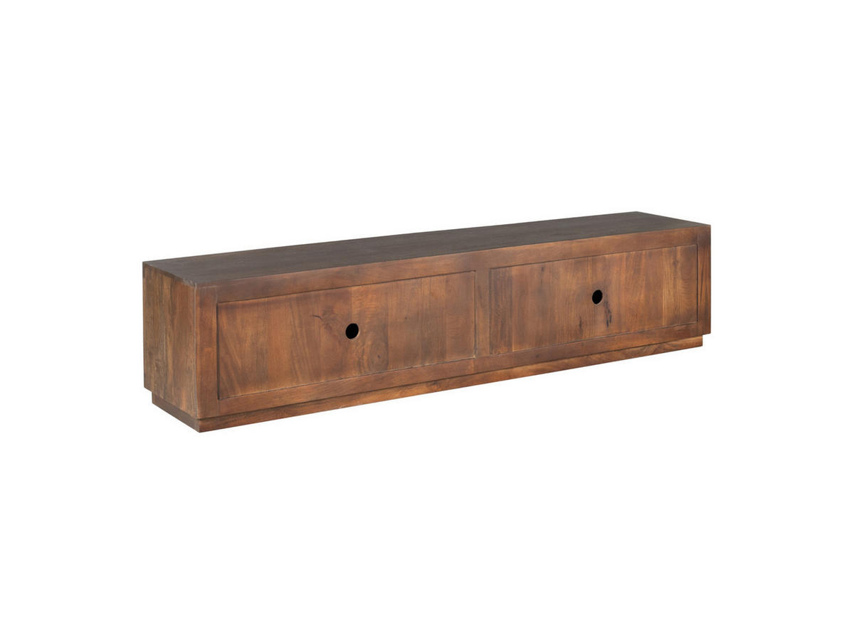 LOWBOARD Leuven Mangoholz 200 cm / 42 cm Braun - Braun, Holz (200/46/42cm) - Villa Möbel