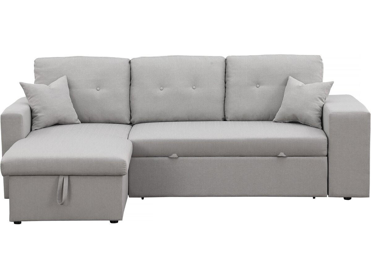 ECKSOFA axel Hellgrau - Hellgrau, Textil (146/233cm) - Habitat Garten