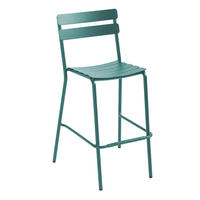 BARHOCKER, Dunkelgrünen - Grün, Metall (56/110/56cm) - Oviala