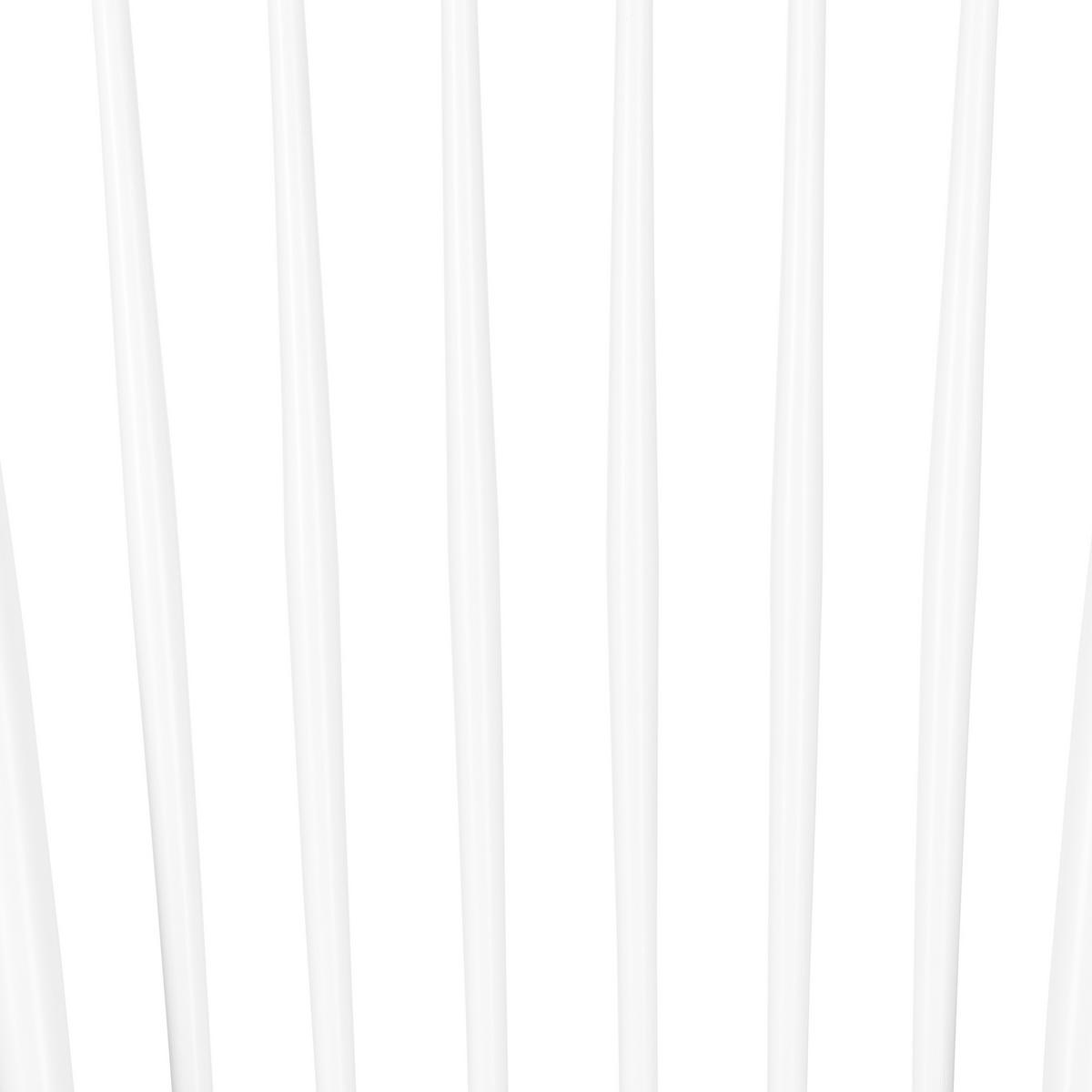 ESSZIMMERSTUHL 2er-Set Gummibaumholz Weiß Burges - Weiß, Holz (51/92/46cm) - Beliani