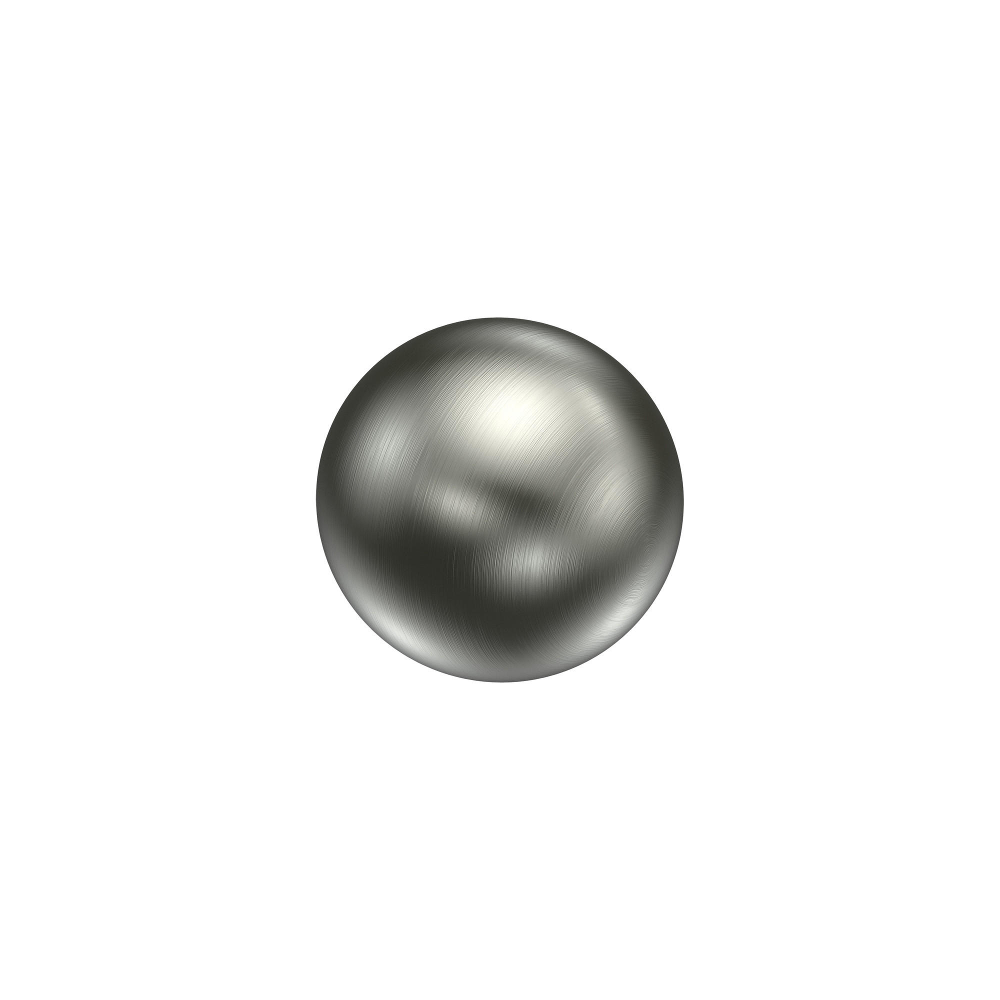 ENDSTÜCKE FÜR GARDINENSTANGEN 20 mm Ø, Luino Edelstahl-Optik, Packung 2 Stück - Edelstahlfarben, Metall (2.5/3/3cm) - INTERDECO
