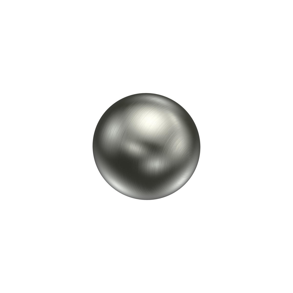 ENDSTÜCKE FÜR GARDINENSTANGEN 20 mm Ø, Luino Edelstahl-Optik, Packung 2 Stück - Edelstahlfarben, Metall (2.5/3/3cm) - INTERDECO