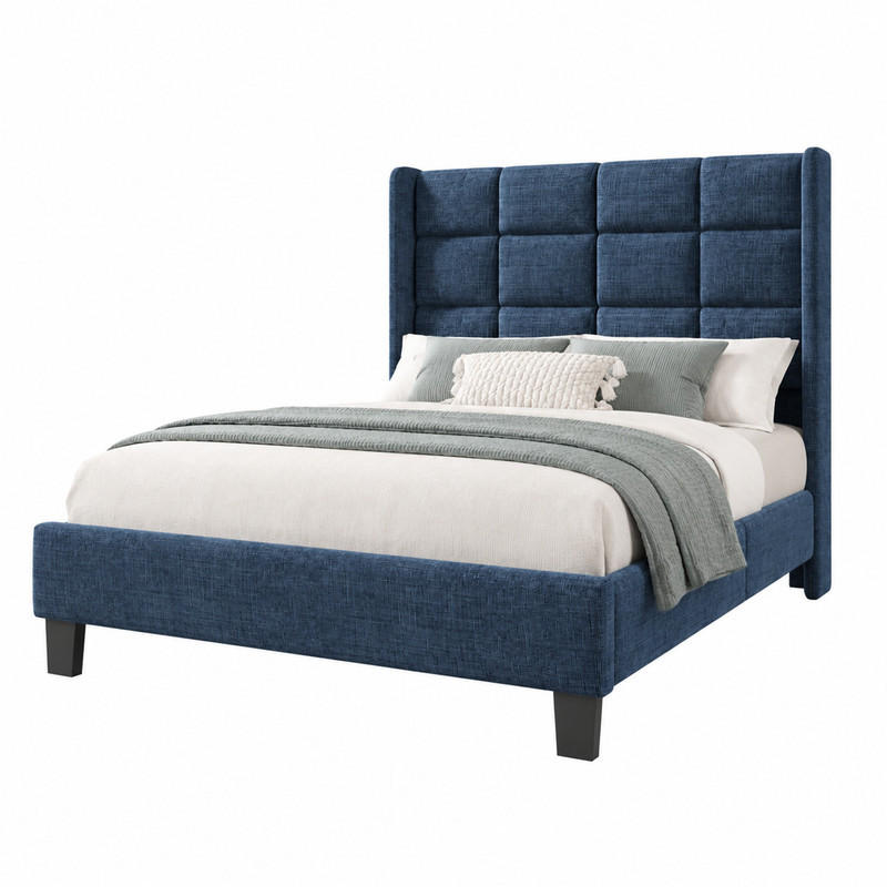 Beauniv Polsterbett Blau 90x200 cm