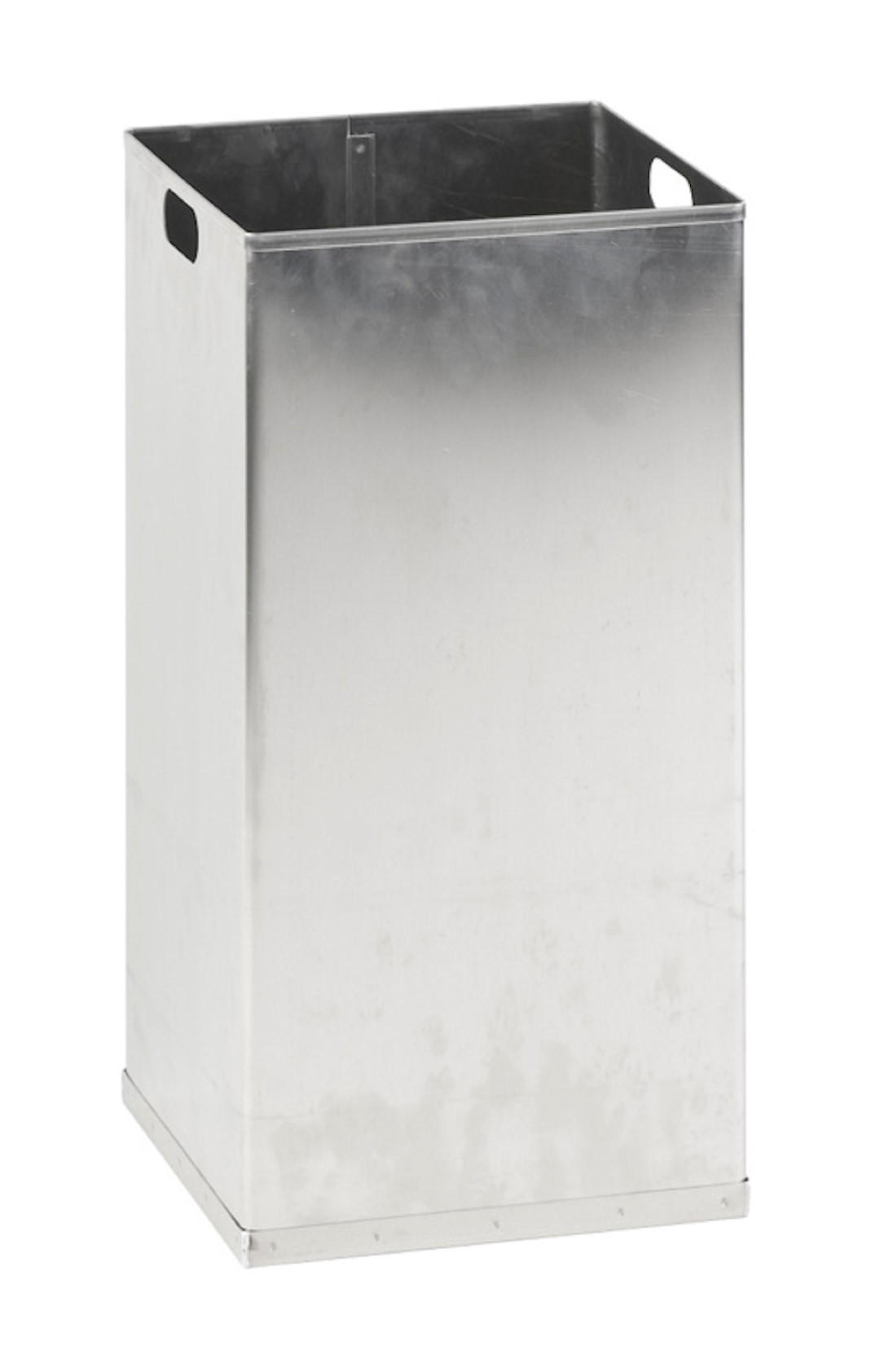 MÜLLEIMER Feuerfest 55 Liter 50x26x26 cm AlumInium & Silber - Silberfarben, Metall (26/50/26cm) - PROREGAL