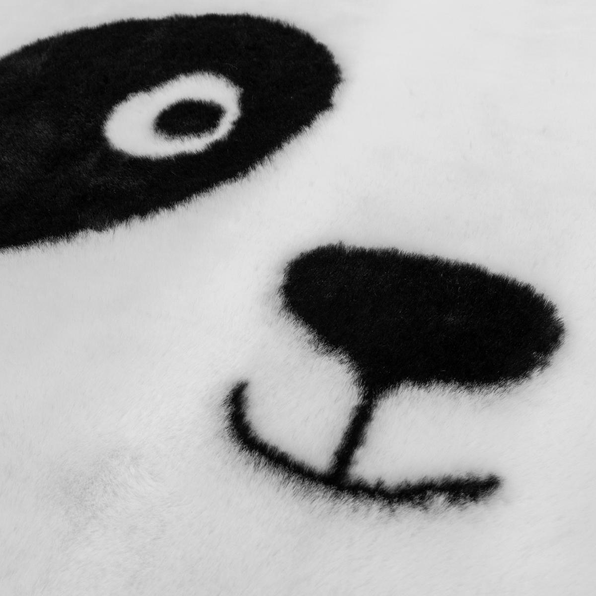 TEPPICH mit Ohren Smile 100/100/1,5 cm - Weiß, Textil (100/100cm) - Atmosphera for kids