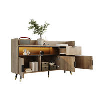 SIDEBOARD 160/35/82 cm mit 2 Türen, Schublade & offenem Fach in Natur - Naturfarben, Holzwerkstoff (160/82/35cm) - BEAOK