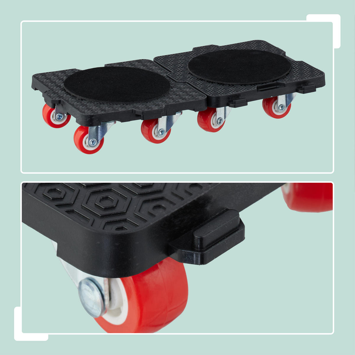 ZDVIHÁK nábytku - viacfarebná, kov/plast (62/9.5/7.5cm) - Relaxdays