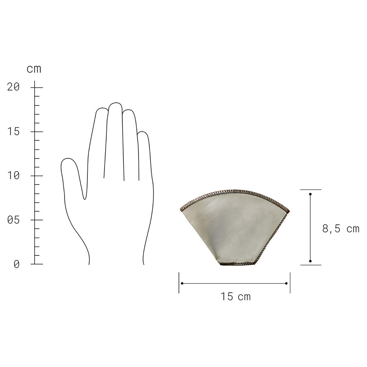 KAFFEEFILTER Re Use - Silberfarben, Metall (9/9/15cm) - Butlers